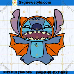 Disney Stitch Vampire Halloween SVG
