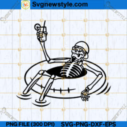 Floating Skeleton SVG