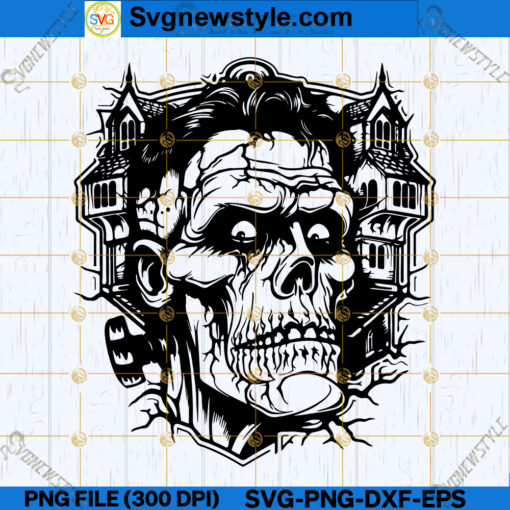 Frankenstein Haunted House SVG