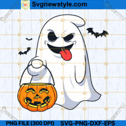Ghost Witch Pumpkin Halloween SVG