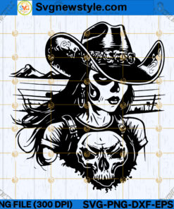 Gothic Cowgirl SVG