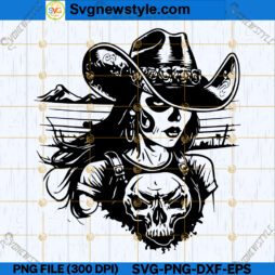 Gothic Cowgirl SVG