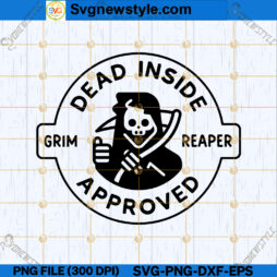 Dead Inside Grim Reaper SVG