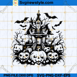Halloween Haunted House SVG