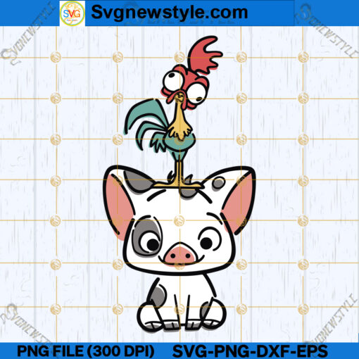 Hei Hei and Pua SVG