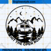 Hit the Open Road Vanlife Camper van SVG