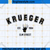 Krueger Elm Street SVG