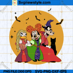 Mickey And Friends Cosplay Hocus Pocus SVG