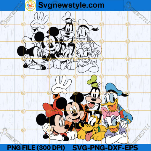 Mickey Group SVG