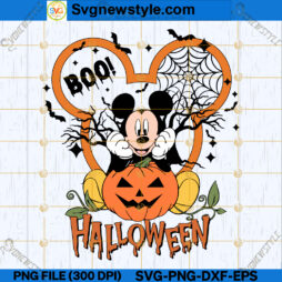 Mickey Halloween Boo Team SVG