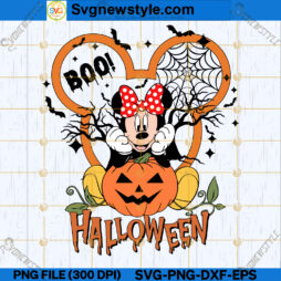 Minnie Pumpkin Halloween SVG