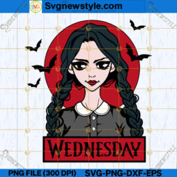 Spooky Pigtail Girl SVG