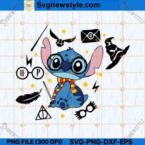 Stitch Harry Sorting Hat SVG