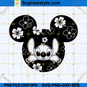 Stitch Mouse Head SVG