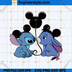 Stitch and Eeyore SVG