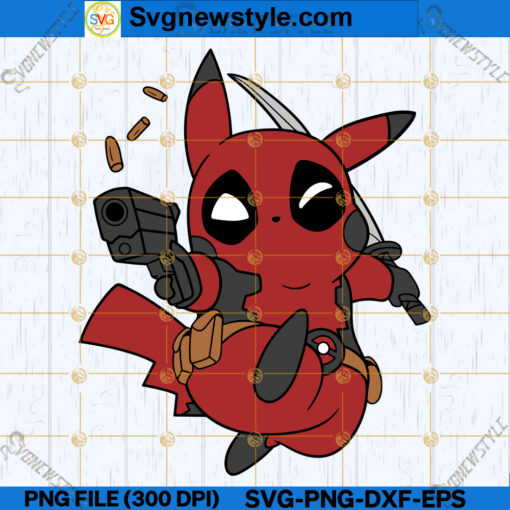 Pikachu Super Hero SVG