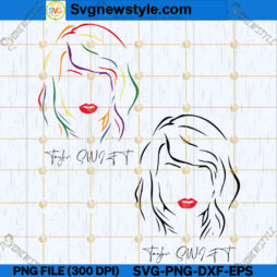 Taylor Swift Faces SVG