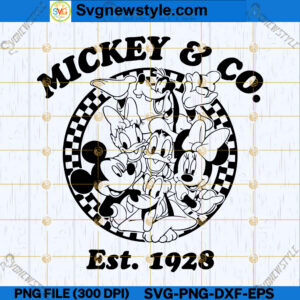 Vintage Mickey And Company SVG