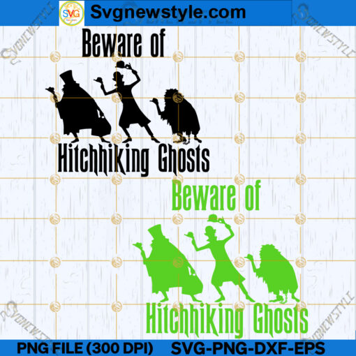 Beware Ghosts Halloween SVG