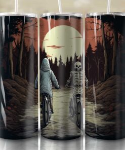 Spooky bicycle ride Tumbler