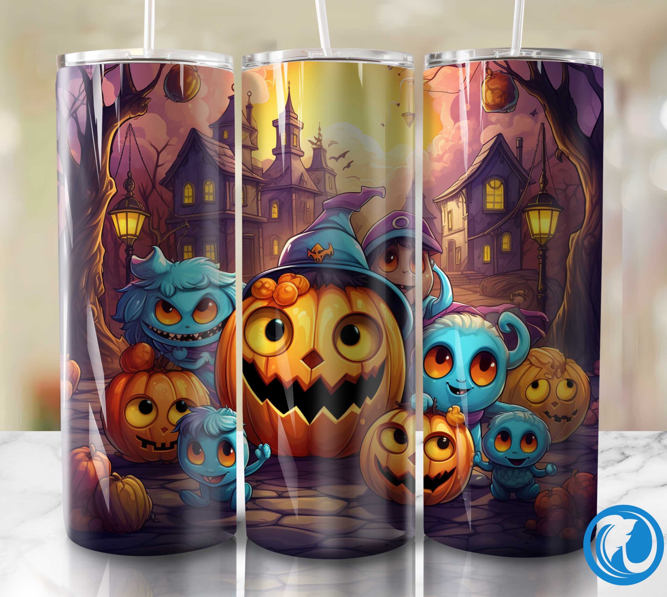 Cute monster Halloween Tumbler, Designs Downloads 1 Cute monster Halloween Tumbler