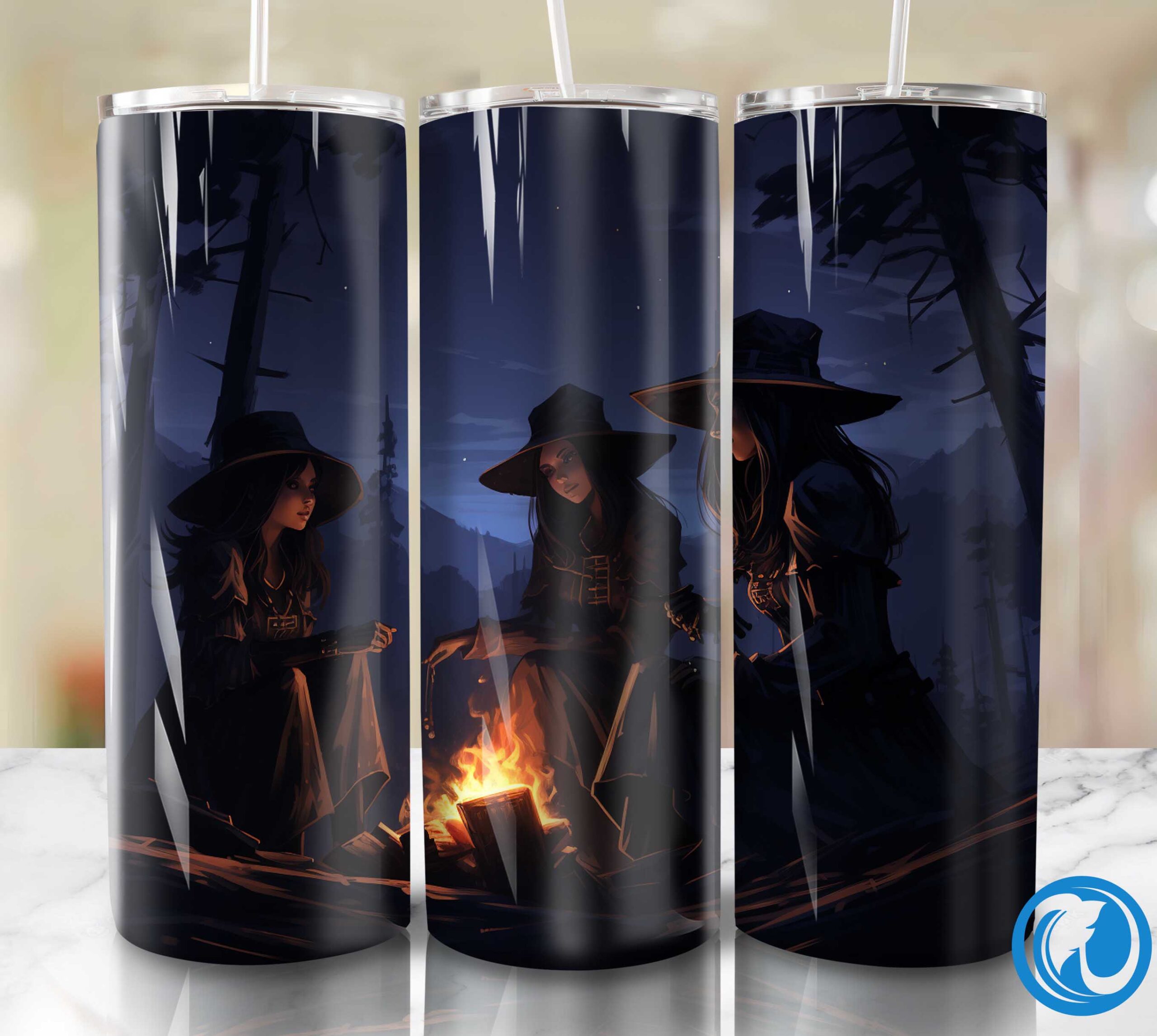 Witch vampire ghost storytelling Tumbler, Shirt Design 1 Witch vampire ghost storytelling Tumbler