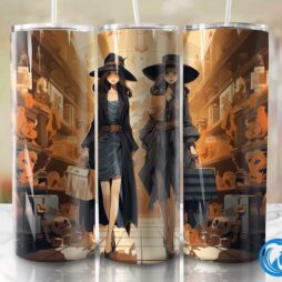 Witch and ghost shopping adventure Tumbler