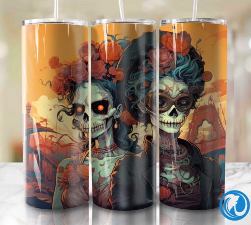Witch and Zombie Fun Day Tumbler