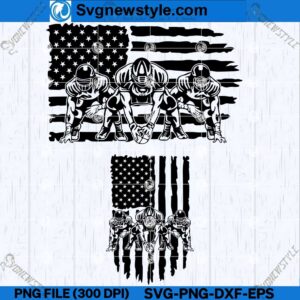 American Football Player SVG, Football team logo SVG, Svg Files For Cricut