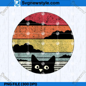 Cat Retro Funny PNG