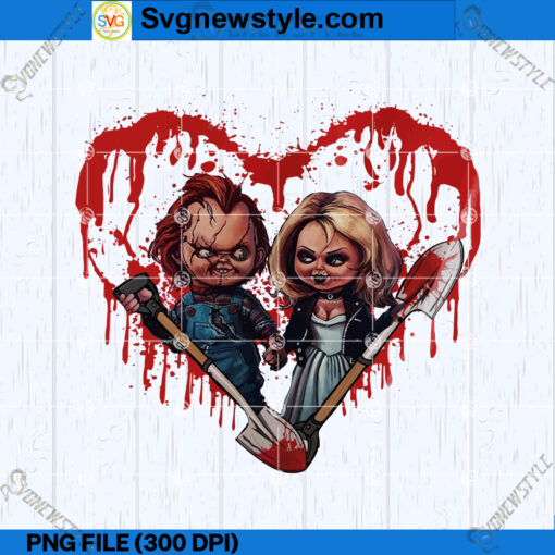 Chucky and Tiffany Halloween PNG
