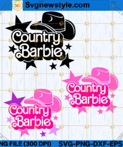 Country Barbi Western Cowboy Cowgirl SVG
