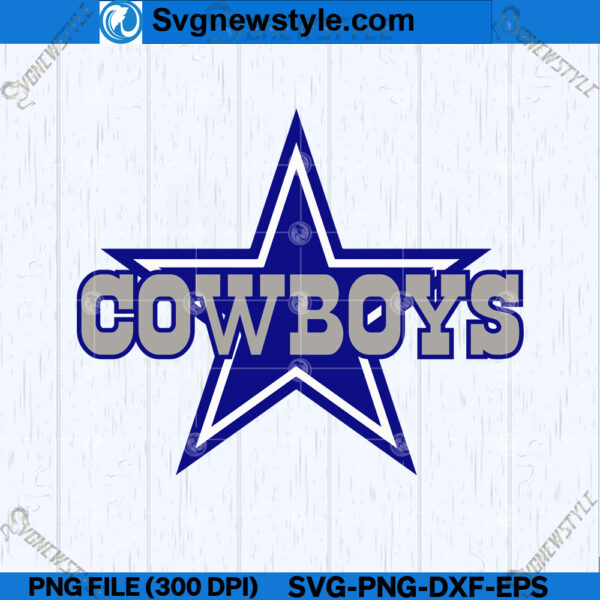 Cowboys SVG, Cowboys Football SVG, Cricut File Silhouette Art