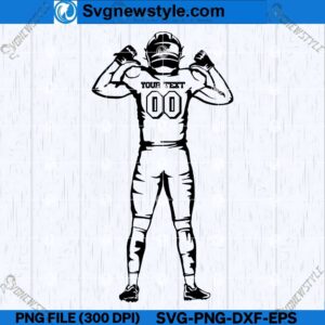 Customized player name SVG designs