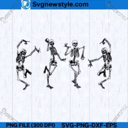 Skeleton dance SVG design