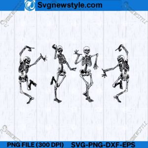 Skeleton dance SVG design