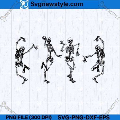 Skeleton dance SVG design