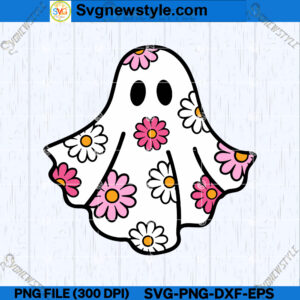Flower Ghost SVG PNG