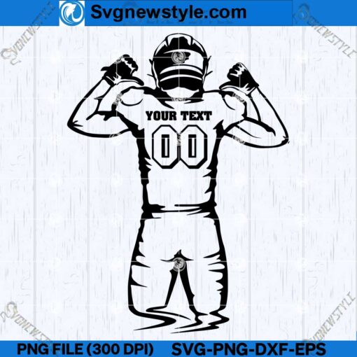 American football player SVG PNG