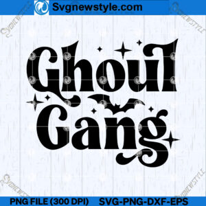 Ghoul Gang SVG PNG, Creepy ghoul SVG, Ghoul squad SVG, Cut File Svg