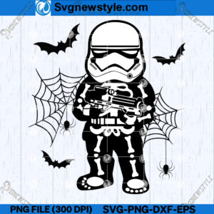 Halloween Skeleton SVG Design, Spooky Skeleton SVG, Cut File Svg
