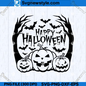 Happy Halloween Pumpkin SVG
