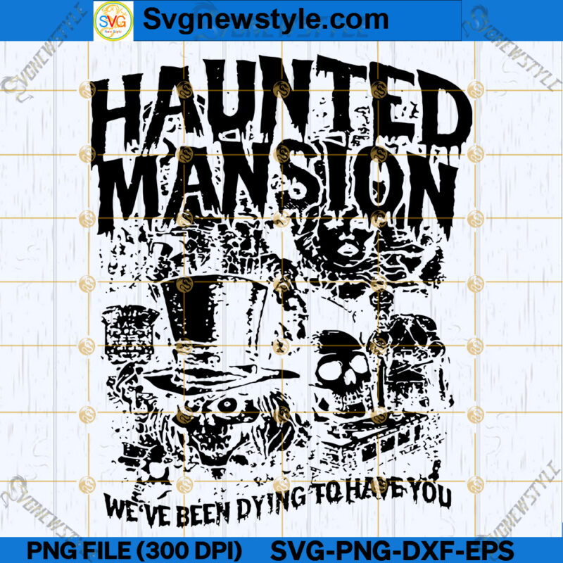 Haunted Mansion Vintage Svg, Retro Haunted Mansion Svg Design