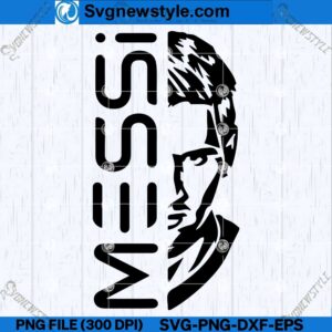 Messi SVG PNG, Lionel Messi vector art, PNG, DXF, EPS, Cricut File