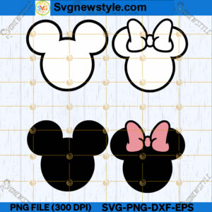 Mickey and Minnie Inspired SVG Bundle