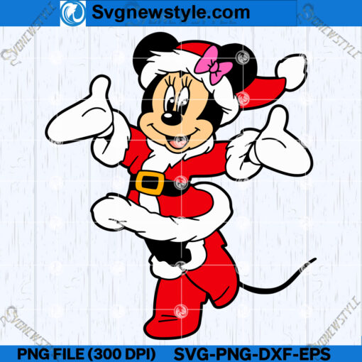 Mickey Mouse Santa Claus SVG