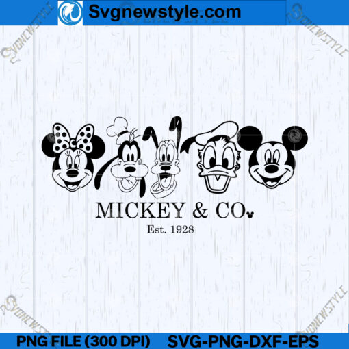 Mickey And Friends SVG, Disney Characters SVG, Files For Cricut