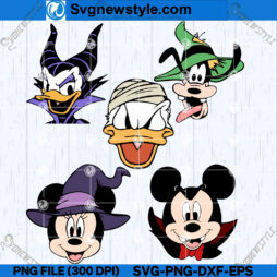Mouse and Friends Halloween SVG PNG