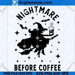 Nightmare Before Coffee Wrap SVG PNG