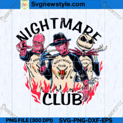 Halloween Nightmare Club SVG